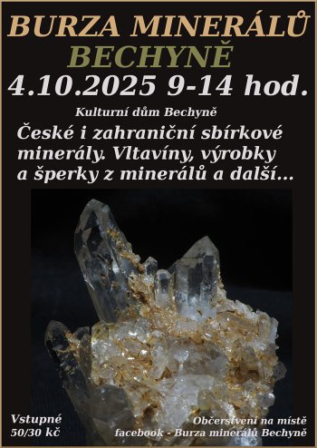 Výstavy a burzy minerálů 2025