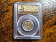 Sacramento Assayer Hoard - Kalifornské rýžované zlato 1,5 gramu, PCGS certifikace